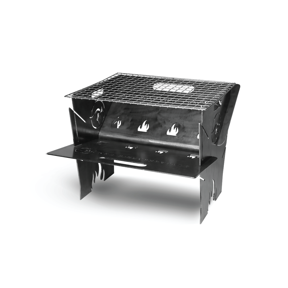 Outbackbarbie 4-in-1 Portable Fire Pit & BBQ